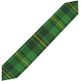 thumbnail image 1 of Table Runner St. Patricks Green and Orange Tartan Plaid Washable Table Cloth Runner for Holiday Home Wedding Table Top Decoration 13x90 Inches, 1 of 3