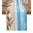 thumbnail image 1 of Table Runner Summer Beach Table Decoration for Kitchen Dinning Starfish Shell Ocean Table Decoration for Indoor Outdoor Party Wedding Decor 13x90inch, 1 of 7