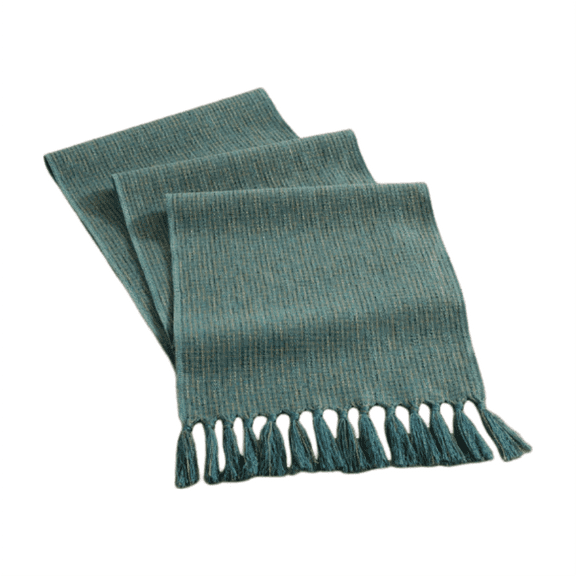 Table Runner with Tassels, Ongmies Boho Farmhouse Christmas Table Runner with Tassels – 72-Inch Long, Dark Green for Holiday, Wedding, and Dining Table Decor, Boho Farmhouse Rustic Table Runners