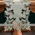 thumbnail image 1 of Table Runner for Dining Table, Ivory Table Linen, 60×120 inches - The Alvina Collection - Spring Home Décor, 1 of 8