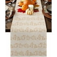 thumbnail image 1 of Table Runner for Thanksgiving Kitchen Dining Table Decoration, Pumpkin Fall Vintage Washable Table Cloth Coffee Table Runner 13.8 x 71 Inch, 1 of 5