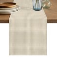 Table Runners 108 Inches Long Dress Scarves, Cream Plaid Farmhouse ...