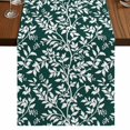 thumbnail image 1 of Table Runners 108 Inches Long Dress Scarves, Dark Green Spring Floral Farmhouse Coffee/Dining/Kitchen Table Runner for Living Room, Farmhouse Flowers Elegant Pastoral 13x108 Inch, 1 of 9