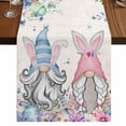 thumbnail image 1 of Table Runners 108 Inches Long Dress Scarves, Gnomes Easter Farmhouse Coffee/Dining/Kitchen Table Runner for Living Room, Colorful Spring Floral Weeping Eggs Retro Art 13x108 Inch, 1 of 9