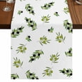 thumbnail image 1 of Table Runners 108 Inches Long Dress Scarves, Green Olive Branches Farmhouse Coffee/Dining/Kitchen Table Runner for Living Room, Spring Pastoral Leaves Botanical 13x108 Inch, 1 of 9