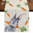 thumbnail image 1 of Table Runners 108 Inches Long Dress Scarves, Grey Bunny Easter Farmhouse Coffee/Dining/Kitchen Table Runner for Living Room, Rabbits Spring Botanical Carrots 13x108 Inch, 1 of 9