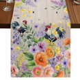 thumbnail image 1 of Table Runners 108 Inches Long Dress Scarves, Pink Orange Flowers Farmhouse Coffee/Dining/Kitchen Table Runner for Living Room, Spring Floral Rooster Farmhouse 13x108 Inch, 1 of 9