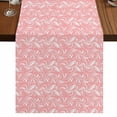 thumbnail image 1 of Table Runners 108 Inches Long Dress Scarves, Spring Flowers Farmhouse Coffee/Dining/Kitchen Table Runner for Living Room, Country Retro Floral Botanical Pink 13x108 Inch, 1 of 9