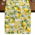 thumbnail image 1 of Table Runners 108 Inches Long Dress Scarves, Yellow Lemons Farmhouse Coffee/Dining/Kitchen Table Runner for Living Room, Summer Botanical Checkered Pastoral 13x108 Inch, 1 of 9