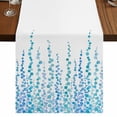 thumbnail image 1 of Table Runners 120 Inches Long Dress Scarves, Blue Farmhouse Coffee/Dining/Kitchen Table Runner for Living Room, Polka Dots Watercolor Abstract Art 13x120 Inch, 1 of 9
