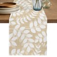 thumbnail image 1 of Table Runners 120 Inches Long Dress Scarves, Cream Leaves Farmhouse Coffee/Dining/Kitchen Table Decor Table Runner for Living Room, Farmhouse Botanical Branch Vintage Modern 13x120 Inch, 1 of 9
