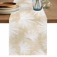 thumbnail image 1 of Table Runners 120 Inches Long Dress Scarves, Cream Palm Leaves Coastal Farmhouse Coffee/Dining/Kitchen Table Decor Table Runner for Living Room, Summer Tropical Botanical Boho 13x120 Inch, 1 of 9
