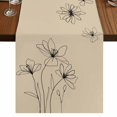 thumbnail image 1 of Table Runners 120 Inches Long Dress Scarves, Floral Farmhouse Coffee/Dining/Kitchen Table Runner for Living Room, Spring Flower 13x120 Inch, 1 of 9