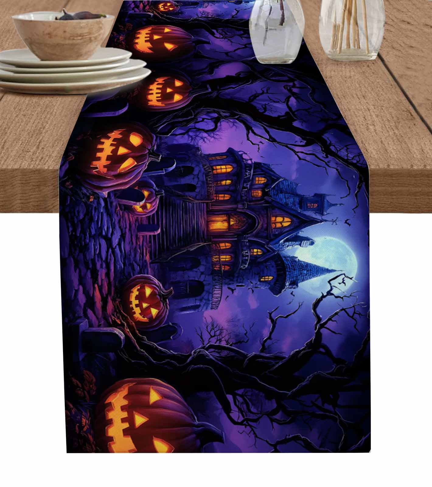 Table Runners 120 Inches Long Dress Scarves, Halloween Farmhouse Coffee ...