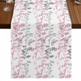 thumbnail image 1 of Table Runners 120 Inches Long Dress Scarves, Pink Grey Botanical Farmhouse Coffee/Dining/Kitchen Table Runner for Living Room, Spring Floral Summer Farmhouse 13x120 Inch, 1 of 9