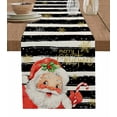 thumbnail image 1 of Table Runners 120 Inches Long Dress Scarves, Red Striped Christmas Farmhouse Coffee/Dining/Kitchen Table Runner for Living Room, Santa Xmas Snowflake Farmhouse 13x120 Inch, 1 of 7