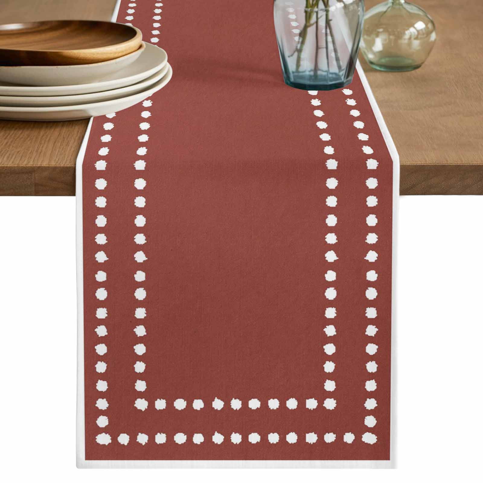 Table Runners 120 Inches Long Dress Scarves, Reddish Brown Solid Color ...