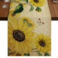 thumbnail image 1 of Table Runners 120 Inches Long Dress Scarves, Sunflowers Farmhouse Coffee/Dining/Kitchen Table Runner for Living Room, Retro Spring Botanical Blossom Flowers Bees 13x120 Inch, 1 of 9