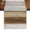 thumbnail image 1 of Table Runners 120 Inches Long Dress Scarves, Vintage Brown Wood Farmhouse Coffee/Dining/Kitchen Table Runner for Living Room, Farmhouse Wooden Plank Rustic 13x120 Inch, 1 of 9