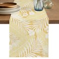 thumbnail image 1 of Table Runners 120 Inches Long Dress Scarves, Yellow Palm Tree Farmhouse Coffee/Dining/Kitchen Table Decor Table Runner for Living Room, Summer Tropical Plants Leaves Vintage Flowers 13x120 Inch, 1 of 9