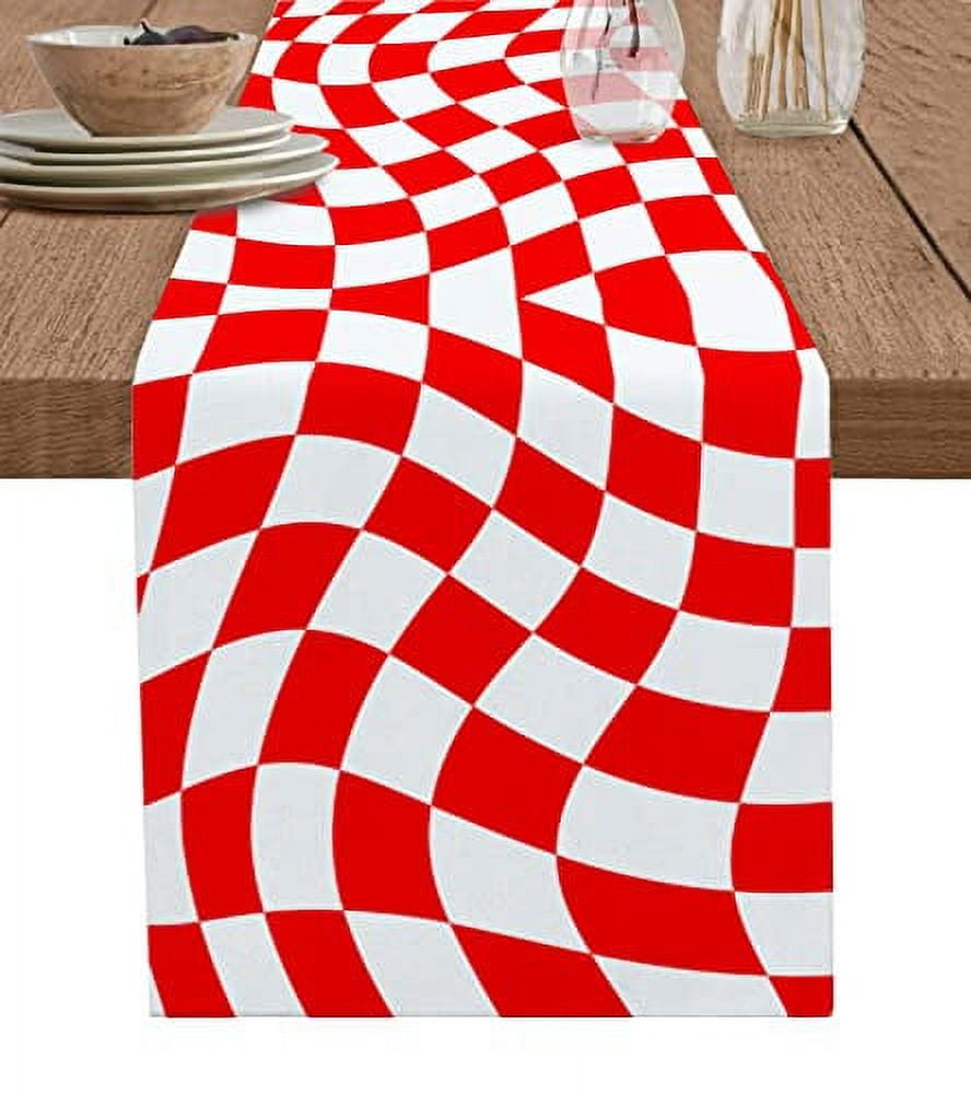 Table Runners 120 inches Long Orange Bee Honey Table Runner Farmhouse