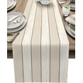 thumbnail image 1 of Table Runners 13X90 Inches Long, Ivory White Beige,Cotton Linen Farmhouse Retro Rustic Barn Wood Texture Tablecloths Non-Slip Party Table Decorations for Kitchen,Home,Dining,Outdoor,, 1 of 6