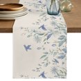 thumbnail image 1 of Table Runners 36 Inches Long Dress Scarves, Botanical Leaves Farmhouse Kitchen/Dining Table Decor Table Runner, Short Coffee Tablerunners, Country Watercolor Leaf Vines Birds 13x36 Inch, 1 of 9