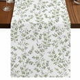 thumbnail image 1 of Table Runners 36 Inches Long Dress Scarves, Green Leaves Farmhouse Kitchen/Dining Table Runner, Short Coffee Tablerunners, Summer Botanical Elegant Farmhouse 13x36 Inch, 1 of 9