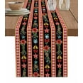 thumbnail image 1 of Table Runners 36 Inches Long Dress Scarves, Merry Christmas Farmhouse Kitchen/Dining Table Runner, Short Coffee Tablerunners, Poinsettia Flower Xmas Star Bell Snowflake 13x36 Inch, 1 of 7