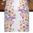 thumbnail image 1 of Table Runners 36 Inches Long Dress Scarves, Pink Spring Floral Farmhouse Kitchen/Dining Table Runner, Short Coffee Tablerunners, Flowers Elegant Pastoral Watercolor 13x36 Inch, 1 of 9