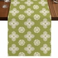 thumbnail image 1 of Table Runners 36 Inches Long Dress Scarves, Sage Green Floral Farmhouse Kitchen/Dining Table Runner, Short Coffee Tablerunners, Spring Flowers Modern Abstract Art Farmhouse 13x36 Inch, 1 of 9