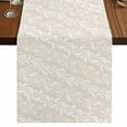 thumbnail image 1 of Table Runners 36 Inches Long Dress Scarves, Spring Floral Farmhouse Kitchen/Dining Table Runner, Short Coffee Tablerunners, Vintage Simple Flowers Pattern Beige 13x36 Inch, 1 of 9