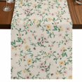 thumbnail image 1 of Table Runners 36 Inches Long Dress Scarves, Spring Flowers Farmhouse Kitchen/Dining Table Runner, Short Coffee Tablerunners, Yellow Pink Floral Leaves Vintage Country Plants 13x36 Inch, 1 of 9