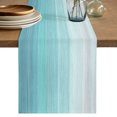 thumbnail image 1 of Table Runners 36 Inches Long Dress Scarves, Teal Blue Summer Farmhouse Kitchen/Dining Table Decor Table Runner, Short Coffee Tablerunners, Farmhouse Beach Blue Wooden 13x36 Inch, 1 of 9