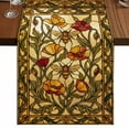 thumbnail image 1 of Table Runners 36 Inches Long Dress Scarves, Vintage Bees Farmhouse Kitchen/Dining Table Runner, Short Coffee Tablerunners, Country Retro Animal Flowers Yellow Brown 13x36 Inch, 1 of 9