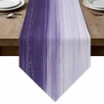 thumbnail image 1 of Table Runners 36 Inches Long, Purple Ombre Cotton Linen Kitchen Dining Coffee Table Runner for Party Home Decor, Modern Abstract Art Ocean Oil Painting Tabletop Dresser Scarves Runner 13x36 Inch, 1 of 9