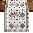 thumbnail image 1 of Table Runners 48 Inches Long Dress Scarves, Boho Geometric Farmhouse Kitchen/Dining Table Runner, Short Coffee Tablerunners, Simple Farmhouse Nation Abstract Motifs 13x48 Inch, 1 of 9