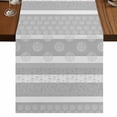 thumbnail image 1 of Table Runners 48 Inches Long Dress Scarves, Farm Fruits Farmhouse Kitchen/Dining Table Runner, Short Coffee Tablerunners, Watermelon Lemons Peach Strawberry Grey Striped 13x48 Inch, 1 of 9
