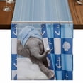 thumbnail image 1 of Table Runners 48 Inches Long Dress Scarves, Funny Elephant Farmhouse Kitchen/Dining Table Runner, Short Coffee Tablerunners, Cute Art Modern Lovely Animals on Showering 13x48 Inch, 1 of 9