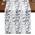 thumbnail image 1 of Table Runners 60 Inches Long Dress Scarves, Dark Blue Grey Botanical Farmhouse Kitchen/Dining Table Runner, Small Coffee Tablerunners, Spring Floral Summer Farmhouse 13x60 Inch, 1 of 9