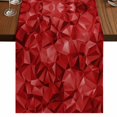 thumbnail image 1 of Table Runners 60 Inches Long Dress Scarves, Red Geometric Farmhouse Kitchen/Dining Table Runner, Small Coffee Tablerunners, Vintage Minimalism Abstract Aesthetic 13x60 Inch, 1 of 9