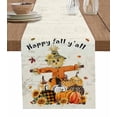 thumbnail image 1 of Table Runners 60 Inches Long Dress Scarves, Thanksgiving Pumpkin Farmhouse Kitchen/Dining Table Runner, Small Coffee Tablerunners, Vintage Fall Sunflower Plaid 13x60 Inch, 1 of 7
