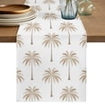 thumbnail image 1 of Table Runners 70 Inches Long Dress Scarves, Beige Palm Trees Farmhouse Coffee/Dining/Kitchen Table Decor, Holiday Table Runner, Tropical Summer Beach Botanical 13x70 Inch, 1 of 9