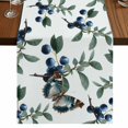 thumbnail image 1 of Table Runners 70 Inches Long Dress Scarves, Blueberry Spring Leaves Farmhouse Coffee/Dining/Kitchen Table Decor, Holiday Table Runner, Farmhouse Botanical Branches 13x70 Inch, 1 of 9