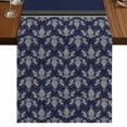thumbnail image 1 of Table Runners 70 Inches Long Dress Scarves, Boho Navy Blue Flower Farmhouse Coffee/Dining/Kitchen Table Decor, Holiday Table Runner, Abstract Bohemia Pesley Floral 13x70 Inch, 1 of 9