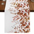 thumbnail image 1 of Table Runners 70 Inches Long Dress Scarves, Brown Leaves Farmhouse Coffee/Dining/Kitchen Table Decor, Holiday Table Runner, Summer Botanical 13x70 Inch, 1 of 9