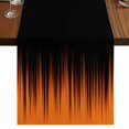 thumbnail image 1 of Table Runners 70 Inches Long Dress Scarves, Burnt Orange Black Ombre Farmhouse Coffee/Dining/Kitchen Table Decor, Holiday Table Runner, Modern Abstract Striped Gradient 13x70 Inch, 1 of 9