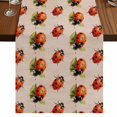 thumbnail image 1 of Table Runners 70 Inches Long Dress Scarves, Cute Ladybugs Farmhouse Coffee/Dining/Kitchen Table Decor, Holiday Table Runner, Spring Botanical Leaves Vintage 13x70 Inch, 1 of 9