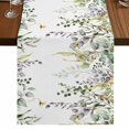 thumbnail image 1 of Table Runners 70 Inches Long Dress Scarves, Eucalyptus Farmhouse Coffee/Dining/Kitchen Table Decor, Holiday Table Runner, Sage Green Botanical Weeping Leaf 13x70 Inch, 1 of 9