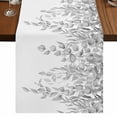 thumbnail image 1 of Table Runners 70 Inches Long Dress Scarves, Eucalyptus Leaves Farmhouse Coffee/Dining/Kitchen Table Decor, Holiday Table Runner, Grey Summer Botanical Weeping 13x70 Inch, 1 of 9